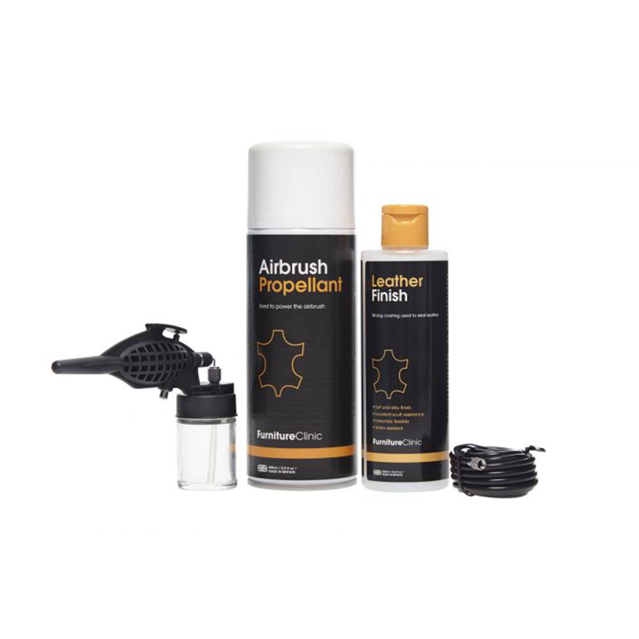 Nahkalakkasetti Furniture Clinic Leather Finish Kit,